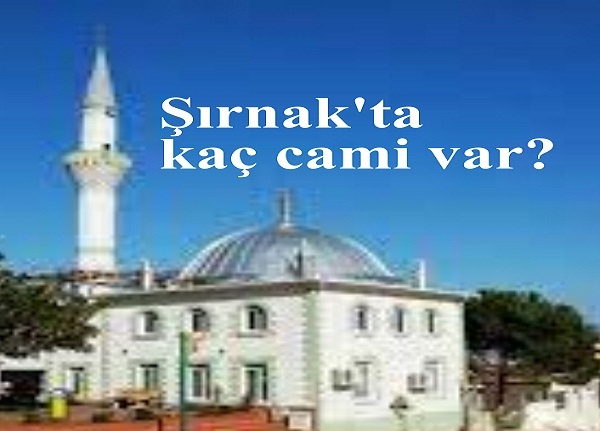 sirnak ta kac cami var idil haber