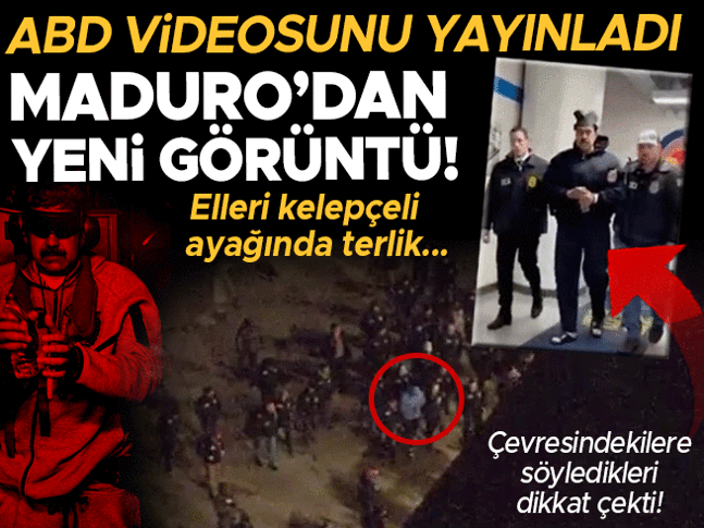 Maduro’nun ABD’de ilk görüntüleri ortaya çıktı