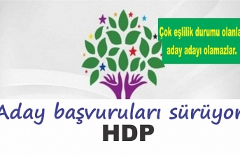 Çok eşlilik durumu olanlar aday olamaz  - HDP’de aday başvuruları sürüyor