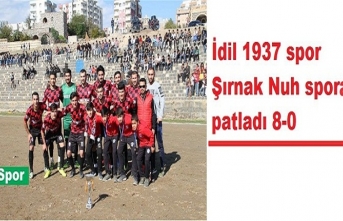 İdil 1937 Spor Şırnak Nuh Spora patladı 8-0