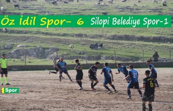 ÖZ İdil Spor-6 Silopi Belediye Spor-1