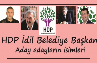 HDP idil Belediye Başkan aday adaylığına başvuranların isimleri