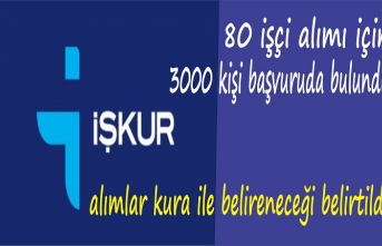 İş Kura rekor başvuru 3000 kişi başvurdu