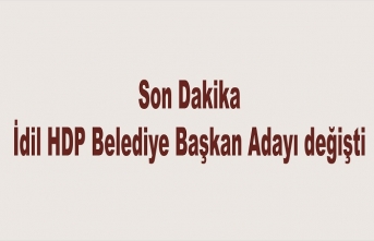 HDP İdil Belediye Eş Başkanı Adayı değişti