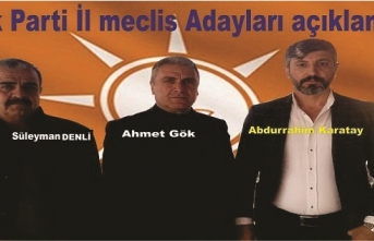 AK Parti il meclis üyeleri adayları açıklandı