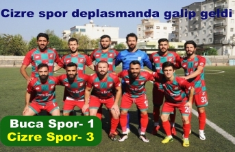 Cizre spor deplasmanda galip gelerek 3 'te 3 yaptı