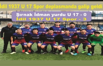 İdil 1937 U 17 takımı deplasmanda galip geldi