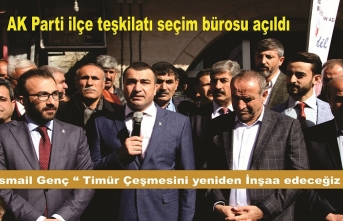 İsmail Genç “Timur Çeşmesini yeniden İnşa edeceğiz”