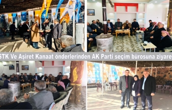 STK ve Kanaat önderlerinden AKP seçim bürosuna ziyaret