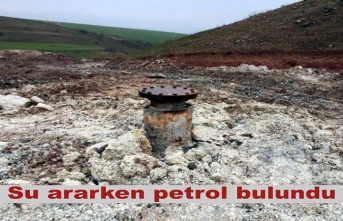 Su ararken petrol bulundu