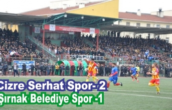 Cizre Serhat Spor 2-1 galip geldi