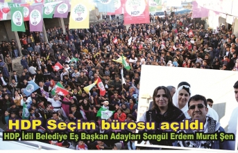 HDP seçim bürosu açılışı Genel Eş Başkan Buldan'ın katılımıyla gerçekleşti