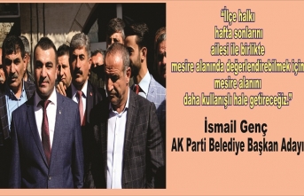 “İlçe halkı hafta sonlarını ailesi ile birlikte mesire alanında değerlendirebilmek için mesire alanını daha kullanışlı hale getireceğiz.”