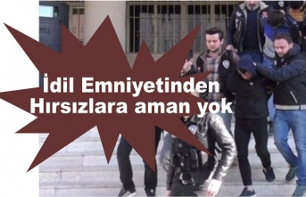 İlçe emniyetten hırsızlara aman yok