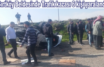 Sırtköy Beldesinde Trafik kazası