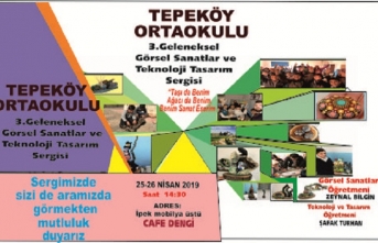 Tepeköy Ortaokulundan 3.Geleneksel  Sanatlar ve Teknoloji Tasarım Sergisi