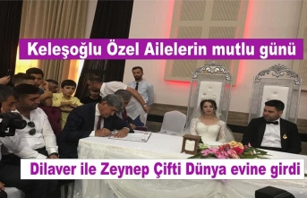 Dilaver ile zeynep Çifti Dünya evine girdi