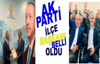 AK Parti İlçe Başkanı mazbatayı aldı