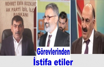 Görevlerinden İstifa ettiler