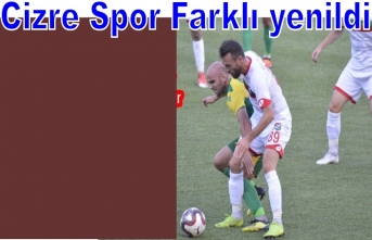 Cizre Spor farklı kaybederek ilk yenilgisini aldı