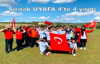 Şırnak UYAFA takımı Barselona'da 4'te 4 yaptı