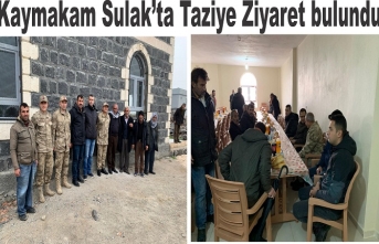 Kaymakam'dan Sulak'a taziye ziyareti