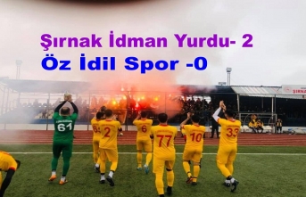 Öz İdil Spor Şırnak Spora yenildi