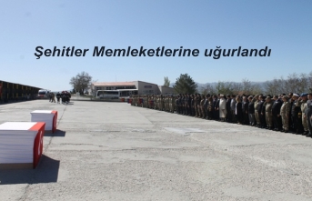 Şehitler Memleketlerine uğurlandı