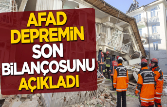 AFAD, Elazığ depreminin son bilançosunu açıkladı