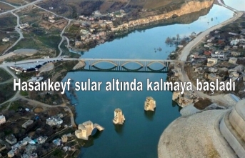 Hasankeyf sular altında kalmaya başladı