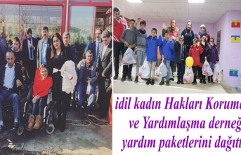 İdil kadın Hakları Koruma ve Yardımlaşma derneği yardım paketlerini dağıttı