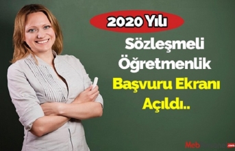 Sözleşmeli Öğretmen Başvuruları açıldı