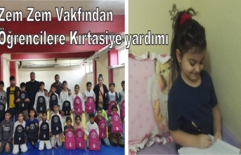 Zem Zem Vakfından İdilli Öğrencilere Kırtasiye yardımı