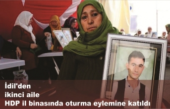 İdil'den ikinci aile HDP il binasında oturma eylemine katıldı