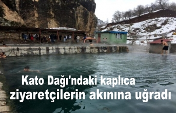 Kato Dağı'ndaki kaplıca ziyaretçilerin akınına uğradı