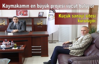 Kaymakamın önemli projelerinden Küçük Sanyi sitesi