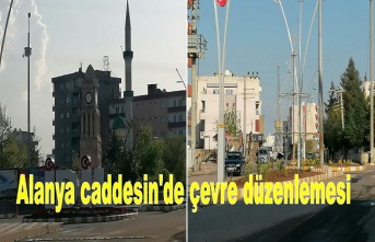 Alanya caddesin’de çevre düzenlemesi