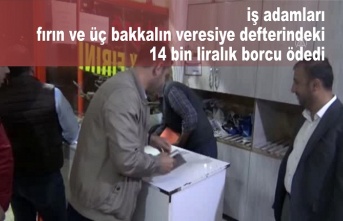 İş adamlarımızdan bir ilk girişim:' Bir fırın 3 Bakalın veresiye borcu ödendi.'