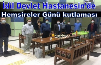 İdil Devlet Hastanesin'de Hemşireler Günü Kutlaması