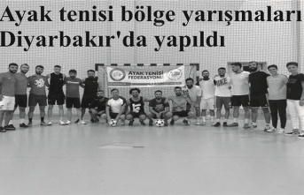 Ayak tenisi bölge yarışmaları Diyarbakır'da yapıldı