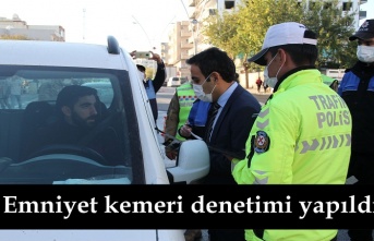 Emniyet kemeri denetimi yapıldı