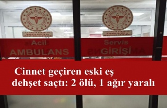 Cinnet geçiren eski eş dehşet saçtı: 2 ölü, 1 ağır yaralı