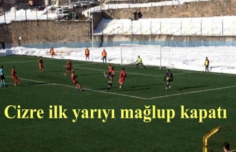 Cizre Spor ilk devreyi mağlup kapattı