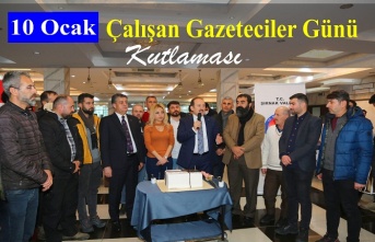 Validen 10 Ocak Çalışan Gazeteciler Günü kutlaması