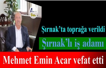 M.Emin Acar vefat etti