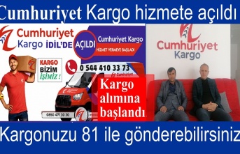 Cumhuriyet Kargo şubesi hizmete açıldı