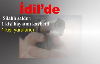 İdil'de Silahlı Saldırı 1 Kişi hayatını kaybetti 1 kişi yaralandı