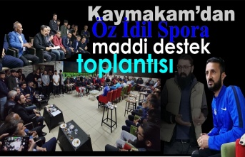 Kaymakam'dan Öz İdil Spora maddi destek