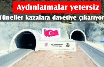 Şırnak Tünelleri kazalara davetiye çıkarıyor