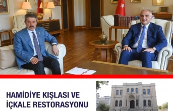 Tatar Hamidiye Kışlasının restarosyonu için Kültür Bakanını ziyaret